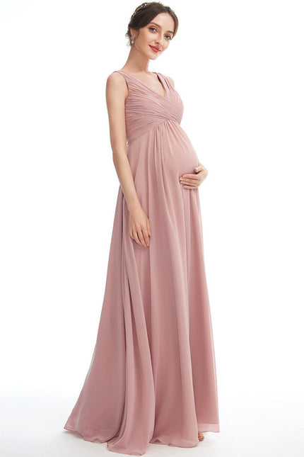 Robe Demoiselle D'Honneur Maternité Élégante - gallery 3