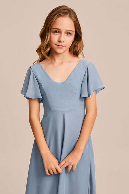 Robe Demoiselle D'Honneur Verte Éthérée - gallery 4