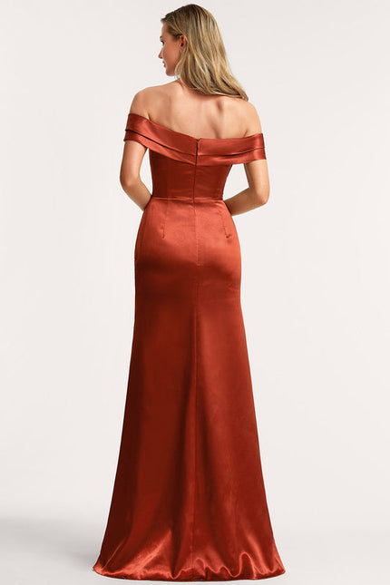 Robe Demoiselle D'Honneur Satin Cuivré - gallery 4