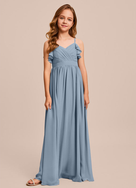 Robe Demoiselle D'Honneur Verte Éthérée - gallery 4