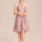 Robe Demoiselle D'Honneur Rose Flottante