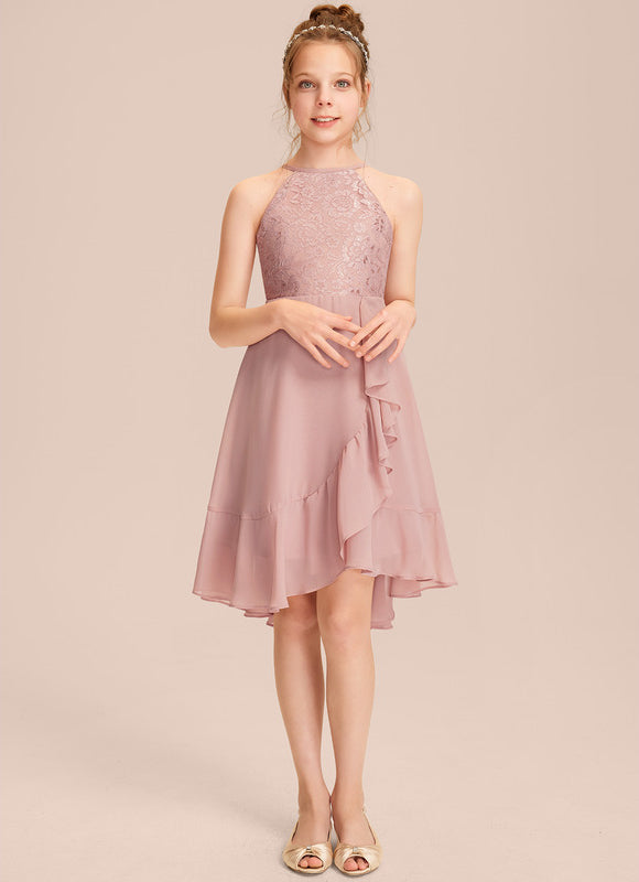 Robe Demoiselle D'Honneur Rose Flottante