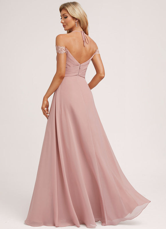 Robe Demoiselle D'Honneur Élégante Douce - gallery 4