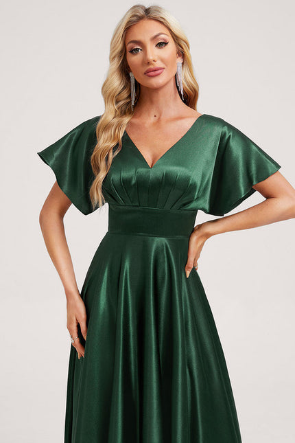 Robe Longue Satin Demoiselle D'Honneur - gallery 3