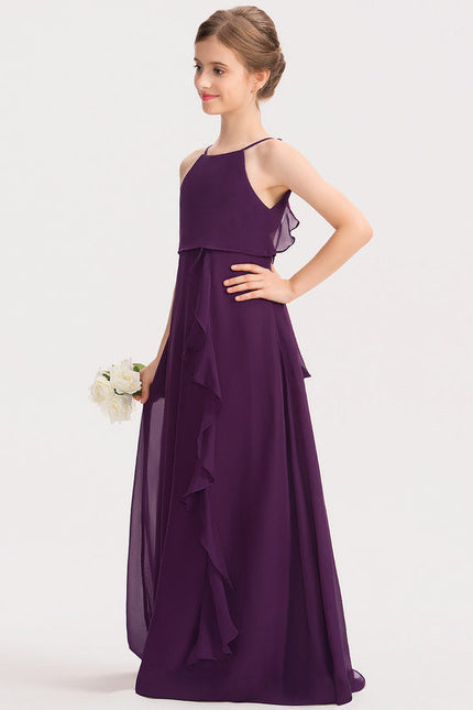 Robe Demoiselle D'Honneur Chiffon Enfant - gallery 6