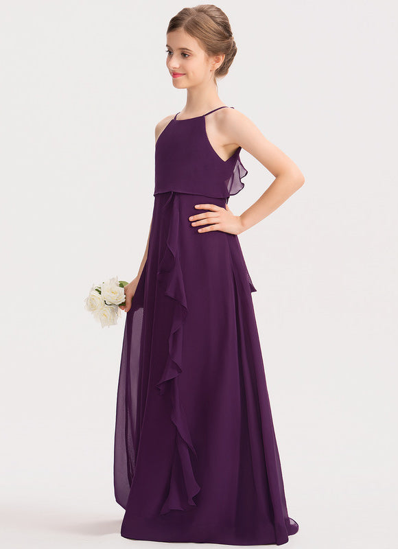 Robe Demoiselle D'Honneur Chiffon Enfant - gallery 6