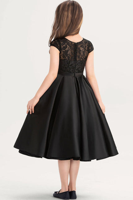 Robe Demoiselle D'Honneur Noire Chic - gallery 3