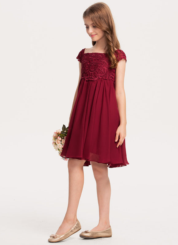 Robe Demoiselle D'Honneur Élégance Cerise - gallery 2