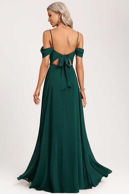 Robe Demoiselle D'Honneur Émeraude Élancée - gallery 1