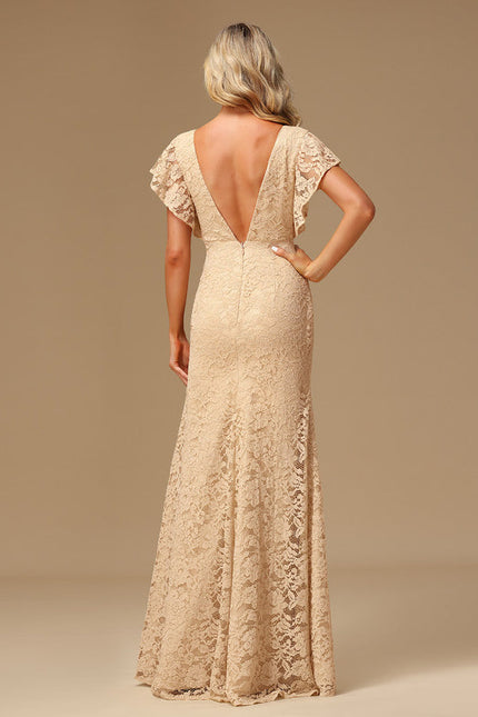 Robe Demoiselle D'Honneur Satinée Lavande - gallery 5