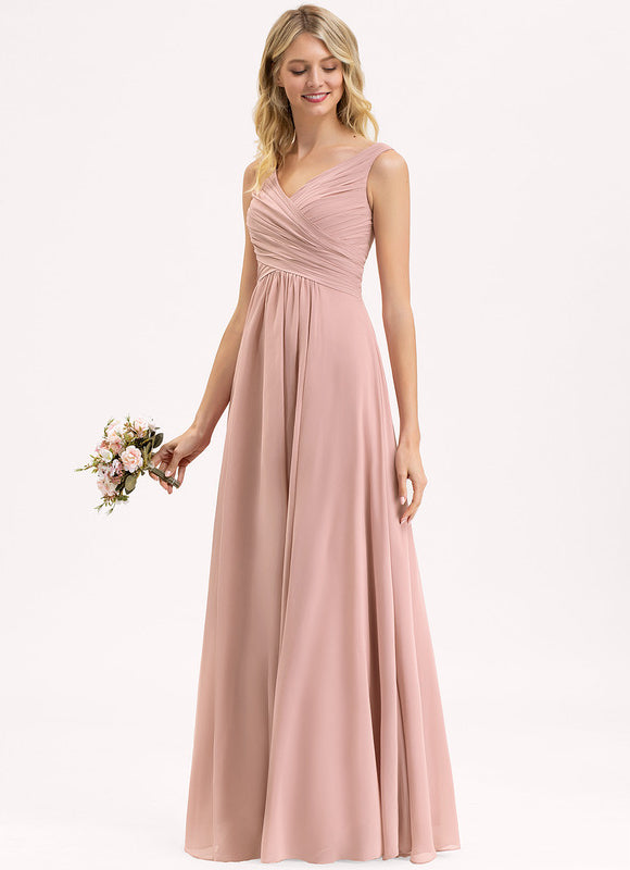 Robe Demoiselle D'Honneur Élégante Bordeaux - gallery 2