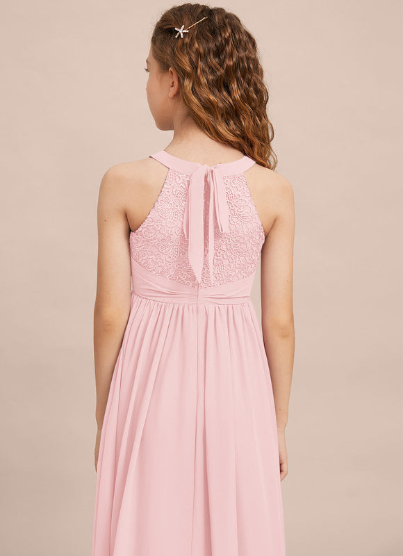 Robe Demoiselle D'Honneur Aérienne Rose - gallery 3