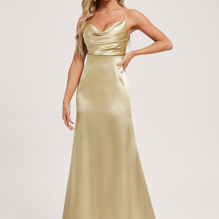 Robe Demoiselle D'Honneur Ombre De Satin Éclatant