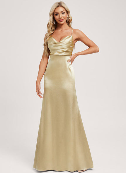 Robe Demoiselle D'Honneur Ombre De Satin Éclatant