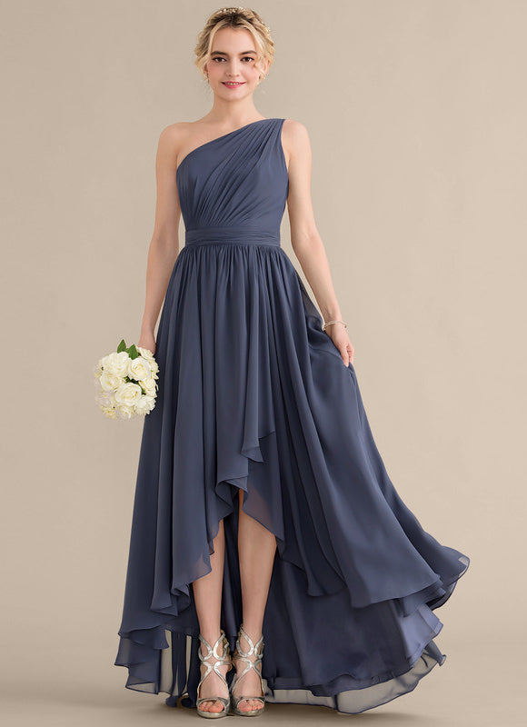 Robe Demoiselle D'Honneur Chiffon Rose - gallery 3