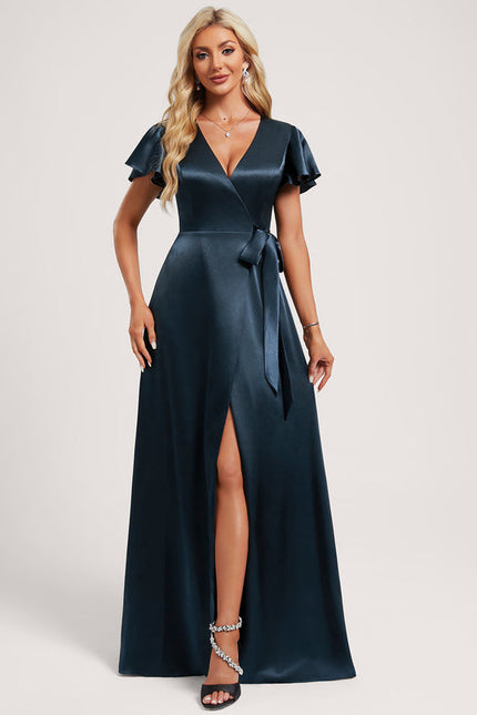 Robe Longue Satin Demoiselle D'Honneur