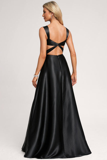 Robe Longue Demoiselle D'Honneur Rose Poudré - gallery 1