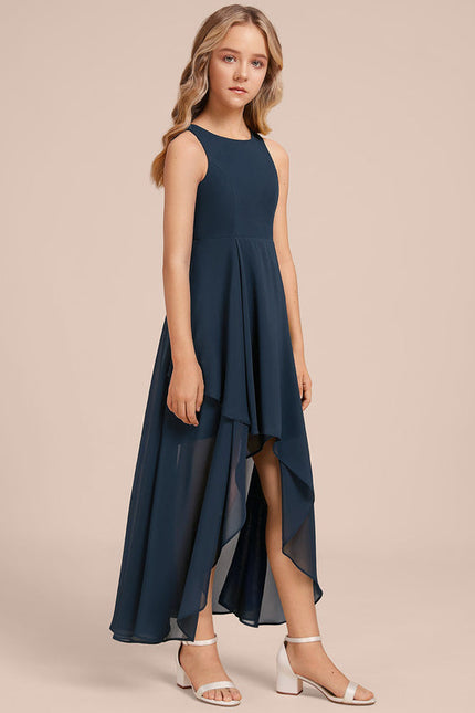 Robe Demoiselle D'Honneur Nuit Marine Fluide - gallery 1