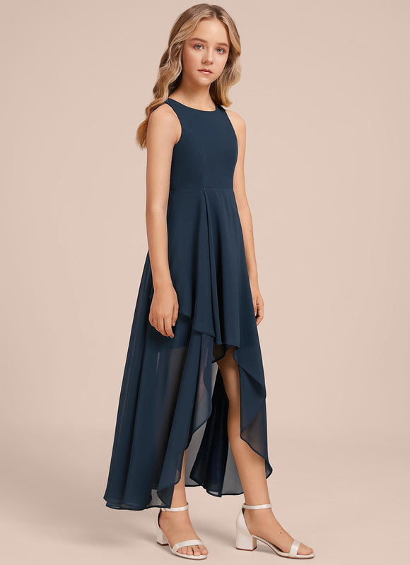 Robe Demoiselle D'Honneur Nuit Marine Fluide - gallery 1