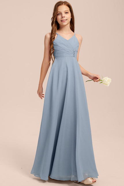 Robe Demoiselle D'Honneur Verte Éthérée - gallery 5