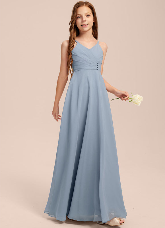 Robe Demoiselle D'Honneur Verte Éthérée - gallery 5