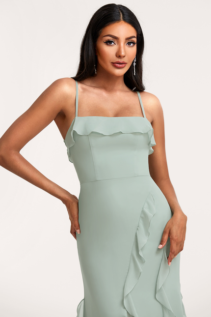 Robe Demoiselle D'Honneur Fluide Mint - gallery 4