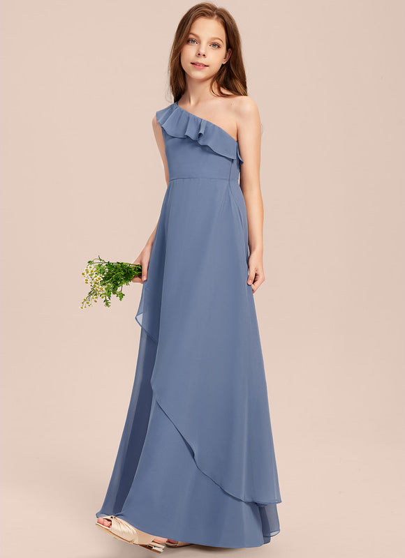 Robe Demoiselle D'Honneur Vert Poudré Élégant - gallery 2