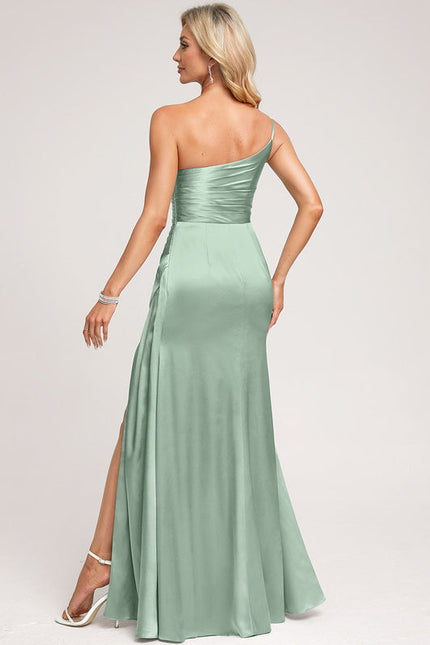 Robe Demoiselle D'Honneur Fluide Argentée - gallery 3