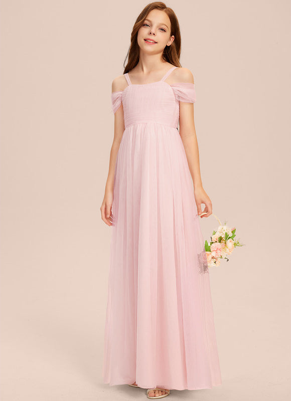 Robe Demoiselle D'Honneur Tulle Rose - gallery 1