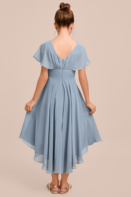 Robe Demoiselle D'Honneur Nuit Marine Fluide - gallery 6