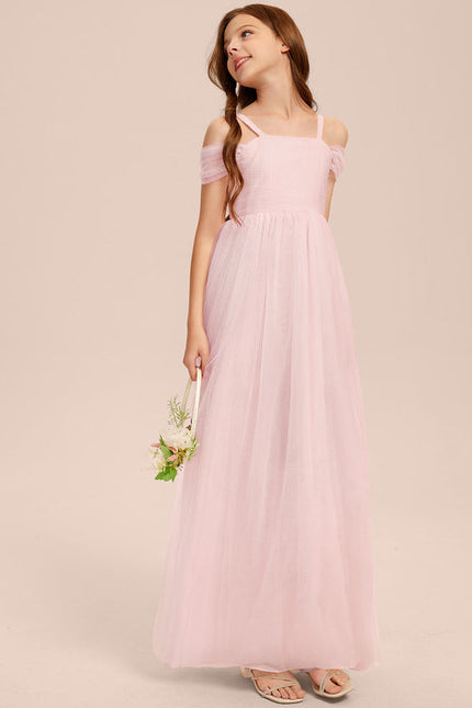 Robe Demoiselle D'Honneur Tulle Rose - gallery 5